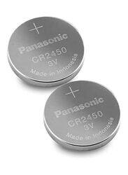 Panasonic Lithium 3V Indonesia Batteries Set, 2 Pieces, CR2450, Silver