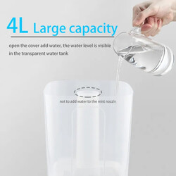 Top Fill Humidifier Cool Mist Humidifier Night Light Ultrasonic Air Humidifier For Home & Office (4.0L)