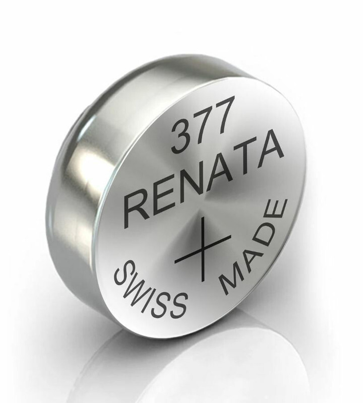 Renata SR626SW (377) Swiss Made Silver Oxide 1.55V (renata) 0% Mercury Batteries - 10 Pieces