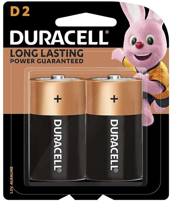 

Duracell D2 Long Lasting Power Guaranteed 1.5V Alkaline Batteries