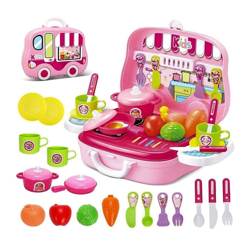 Little Chef Kitchen Playset For Kids Ages 3+