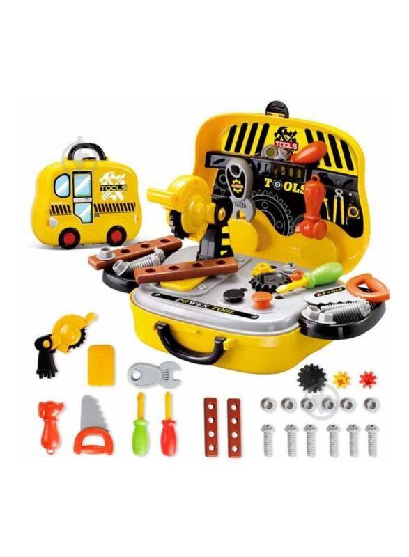 

Generic Deluxe Tool Playset For Kids, Ages 3+, Multicolour