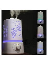 Ultrasonic Cool Mist LED Light Air Humidifier, 1.5L, White