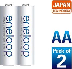 Panasonic Eneloop (AA) 2-Cells 2000mAh Rechargeable Batteries