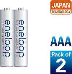 Panasonic Eneloop (AAA) 2-Cells 800mAh Rechargeable Batteries