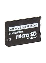 Memory Stick Pro Duo Micro SD Adapter, Black