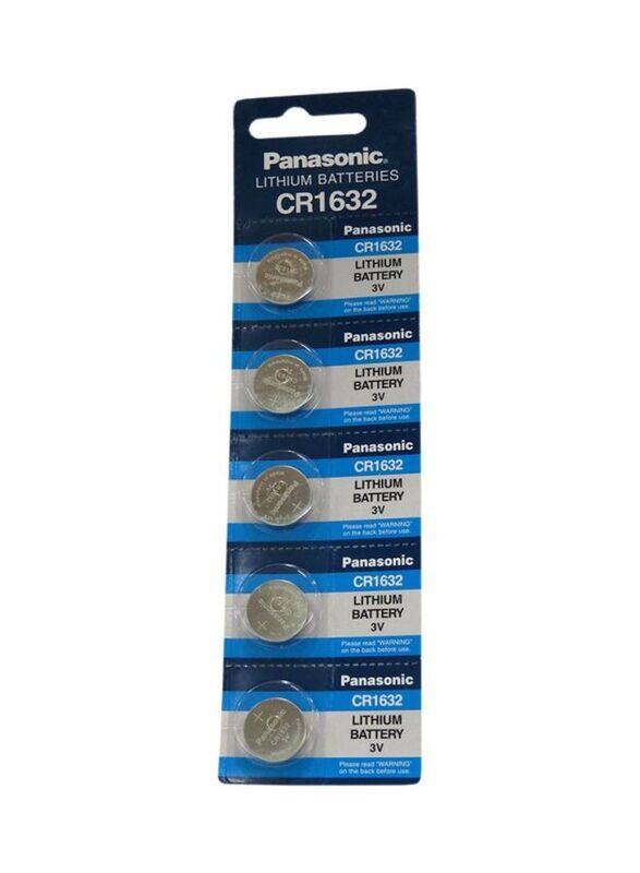 

Panasonic Lithium Coin Battery Set, 5 Pieces, Silver