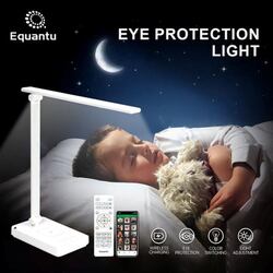 Equantu SQ-905 LED Table Lamp Qur'an Speaker,7 Changeable Colorful Lights With 22 Reciters and 28 Translations,Touch/Remote/Bluetooth/Phone Application Control.