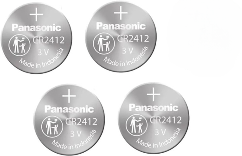 Panasonic CR2412 Lithium 3V Indonesia Batteries - 4 Pieces