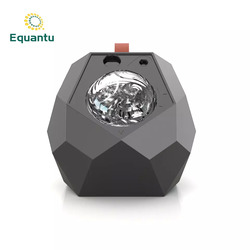 Equantu Portable Starry Speaker Lamp Galaxy Projector, Black