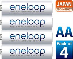 Panasonic Eneloop (AA) 4-Cells 2000mAh Rechargeable Batteries