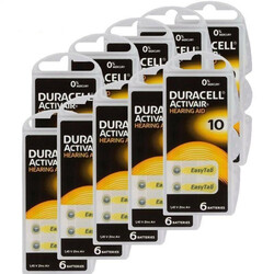 Duracell 60-Pieces (Size 10) Activair Zinc Air 1.45V Hearing Aid Batteries