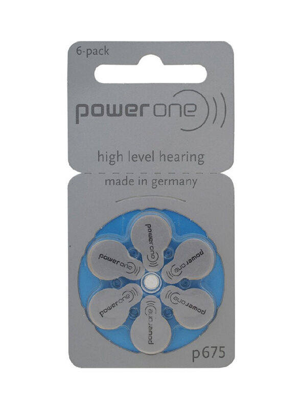 

Powerone 1.45V Hearing Aid Batteries, 60 Pieces, Silver