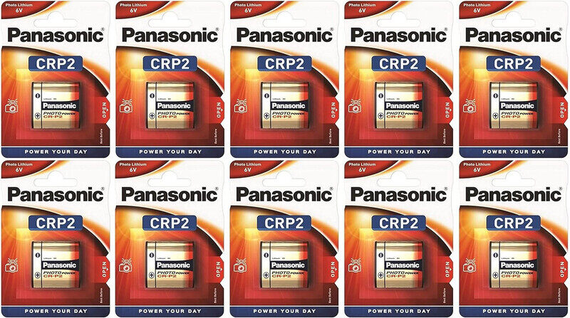 

Panasonic CR-P2 Lithium 6V Batteries - 10 Pieces