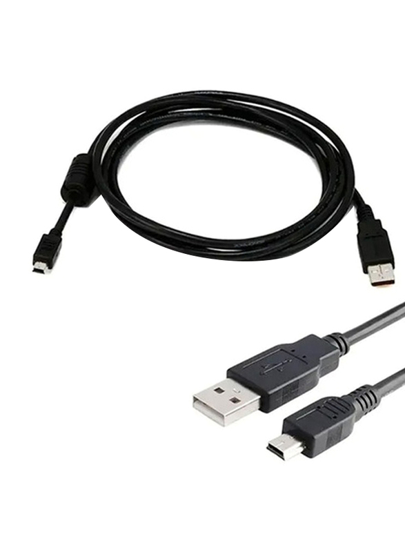 USB Controller Charging Cable 1.5 Meter PS3 Dual Shock 3 Wireless For PlayStation 3, Black