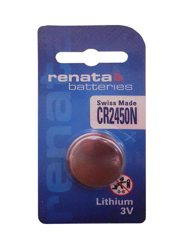 

Renata 3V Lithium Battery, CR2450N, Brown