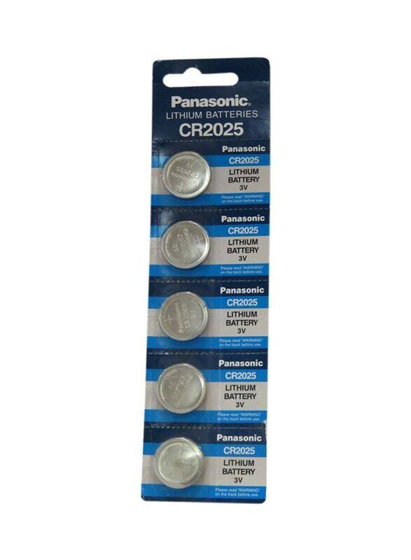 

Panasonic Lithium Coin Battery Set, 5 Pieces, Silver