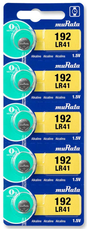 Murata AG3 LR41 (192) Alkaline 1.5V Japan Batteries - 5 Pieces