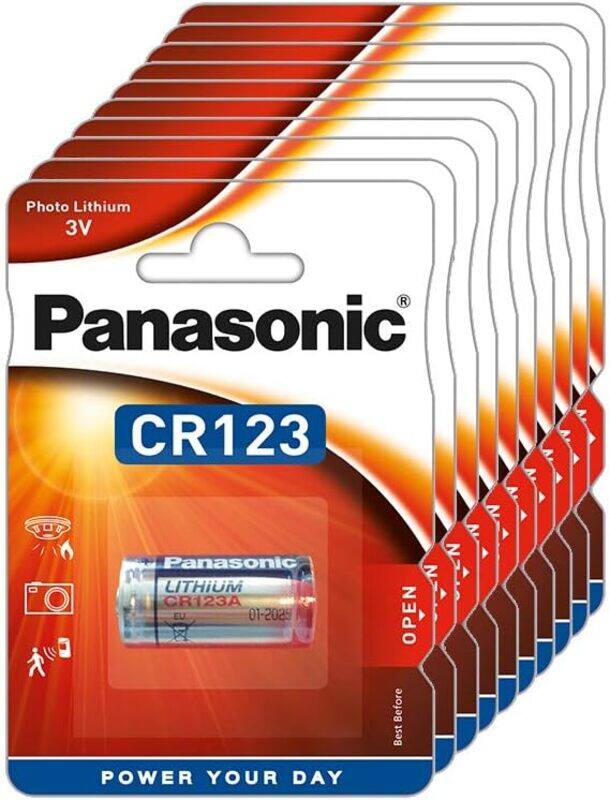 

Panasonic CR123 Lithium 3V Batteries - 10 Pieces