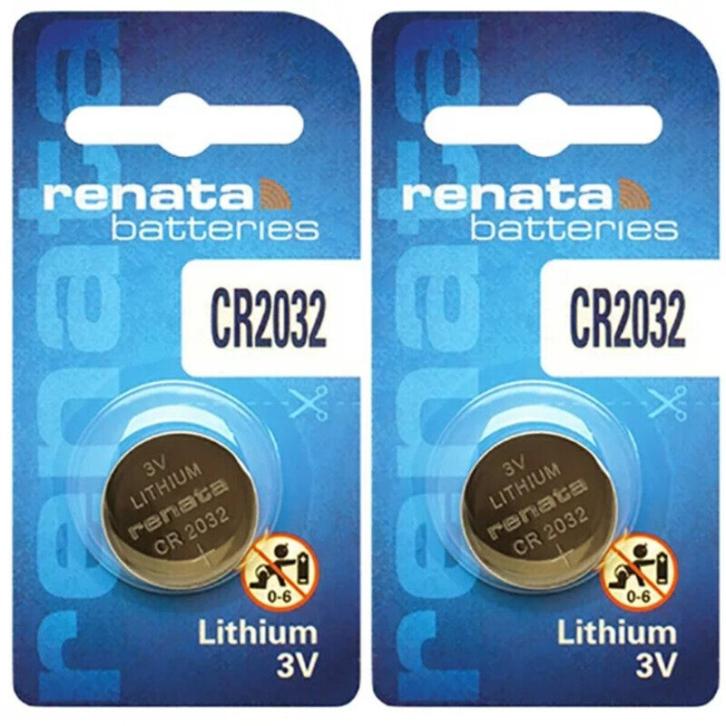 

Renata CR2032 Lithium 3V Batteries - 2 Pieces