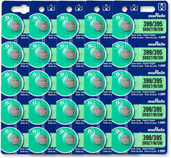 Murata SR927/W/SW (399/395) Silver Oxide 1.55V (muRata) Japan Batteries - 25 Pieces