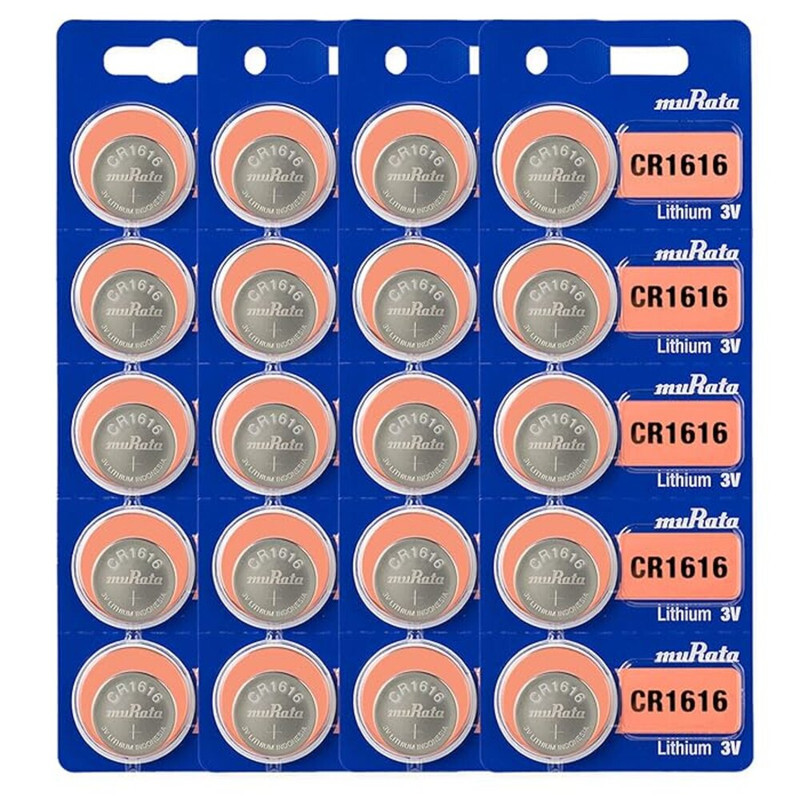 Murata CR1616 Lithium 3V Japan Batteries - 20 Pieces