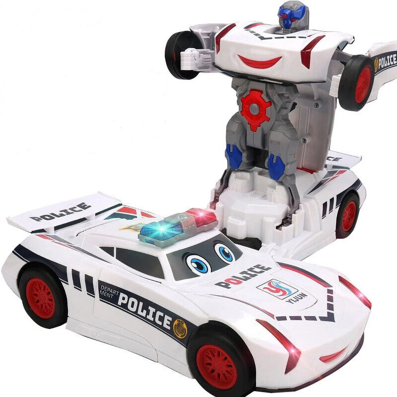 

Generic Automatic Deformation 2 in 1 Autobots Police Car With Sound and Lights