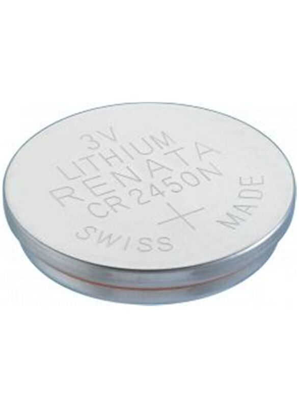 Renata Swiss Made Lithium 3V Battery, CR2450N, Silver