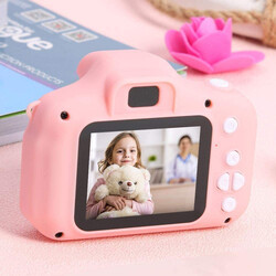 Mini Rechargeable 2.0 Inches (1080P) Photo/Video Camera For Kids,Suitable For Ages 3+ (Light Pink) - 8GB Memory Card Included