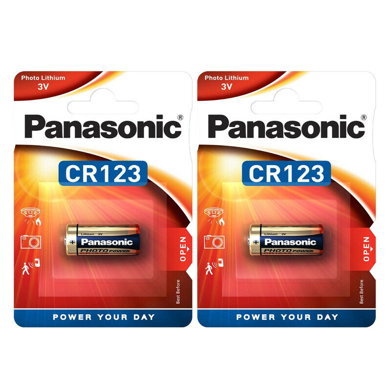 

Panasonic CR123 Lithium 3V Batteries - 2 Pieces