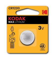 KODAK MAX CR1220 Lithium 3V Batteries - 2 Pieces