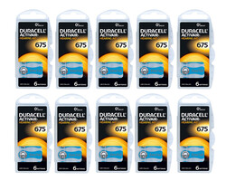 Duracell 60-Pieces (Size 675) Activair Zinc Air 1.45V Hearing Aid Batteries
