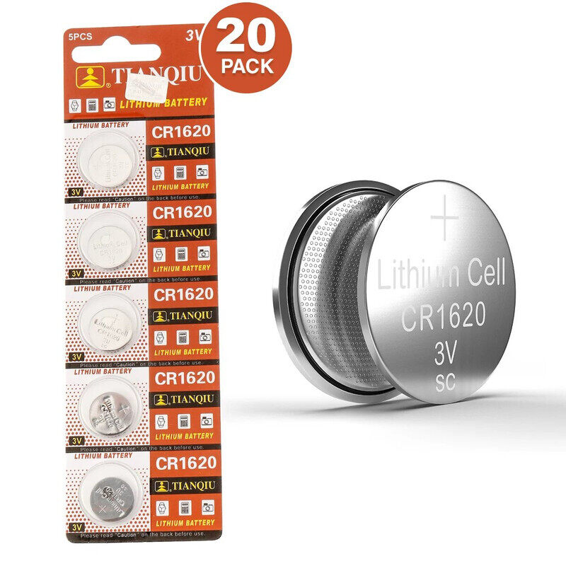 

Tianqiu CR1620 Lithium 3V Batteries - 20 Pieces