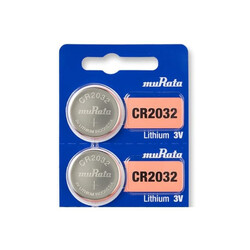 Murata CR2032 Lithium 3V Indonesia Batteries - 2 Pieces