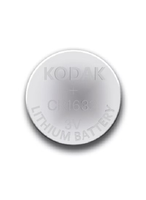 Kodak 3V Max Lithium Batteries, CR1632, 2 Pieces, Silver