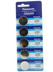 Panasonic Lithium 3V Indonesia Batteries Set, 5 Pieces, CR2450, Silver