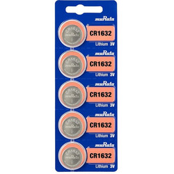 Murata CR1632 Lithium 3V Japan Batteries - 5 Pieces