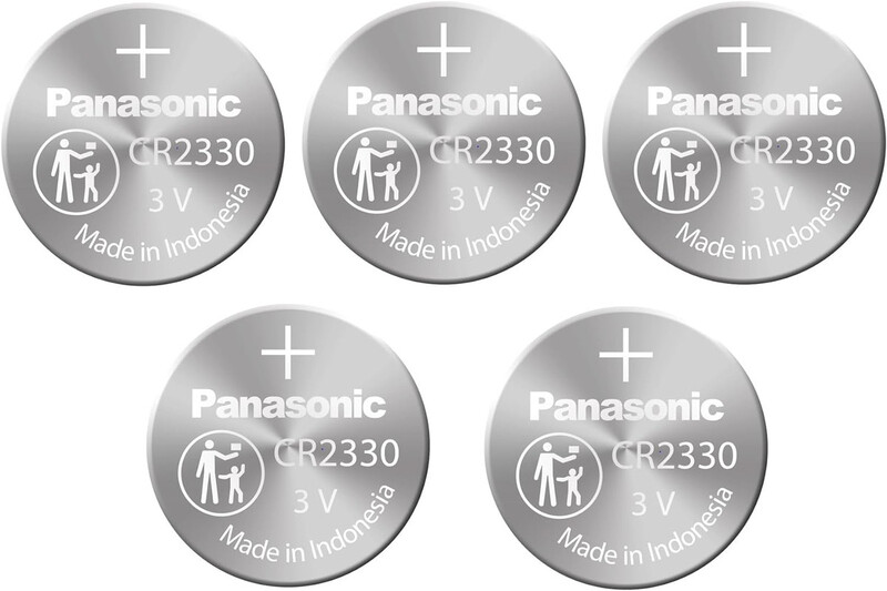 Panasonic CR2330 Lithium 3V Indonesia Batteries - 5 Pieces