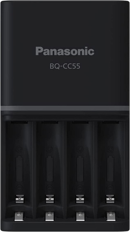 Panasonic Eneloop Pro Smart & Quick Charger With AA 4-Cells Pre Charged,Capacity 2550mAh Rechargeable Batteries - One Piece