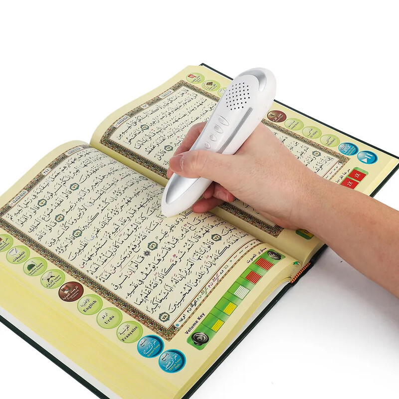 Word by Word (Big Size 24CM) Quran Reading Pen, Inside 10 Reciters Voices / 6 Languages With Additional 16 Books