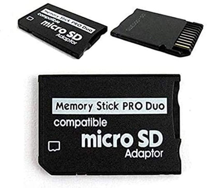 PSP Memory Stick Adapter, Micro SD to Memory Stick PRO DUO MagicGate Card For Playstation Portable, Camera, Handycam