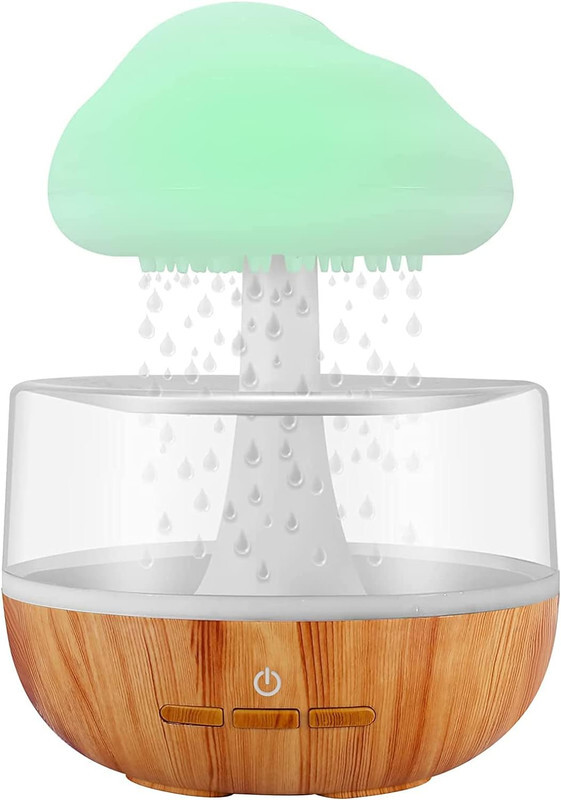 Cloud Rain Humidifier, Essential Oil Diffuser With 7 Changing Colors Lights