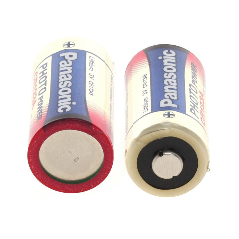 Panasonic CR123 Lithium 3V Batteries - 2 Pieces