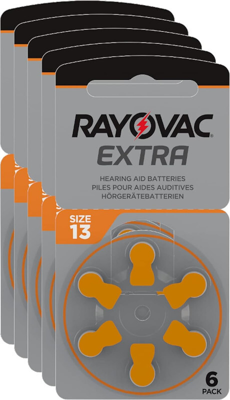 Rayovac Extra 30-Pieces (Size 13) Zinc Air 1.45V Hearing Aid Batteries