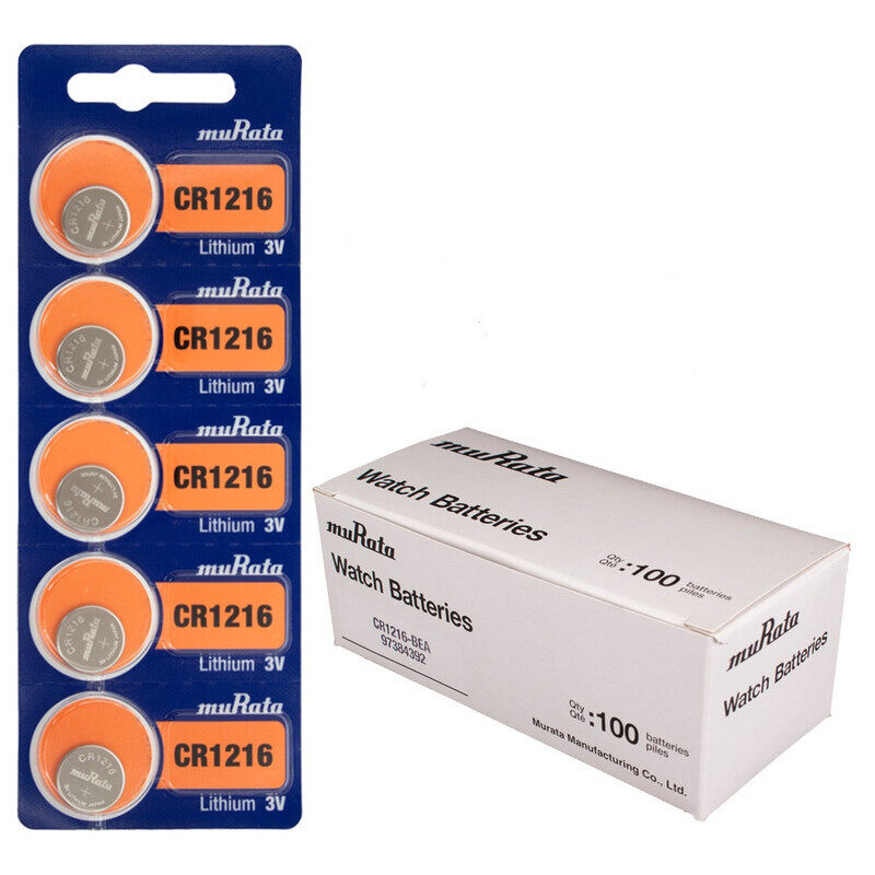 

Murata CR1216 Lithium 3V Japan Batteries - 100 Pieces