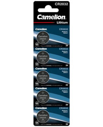 Camelion CR2032 Lithium 3V Batteries - 5 Pieces