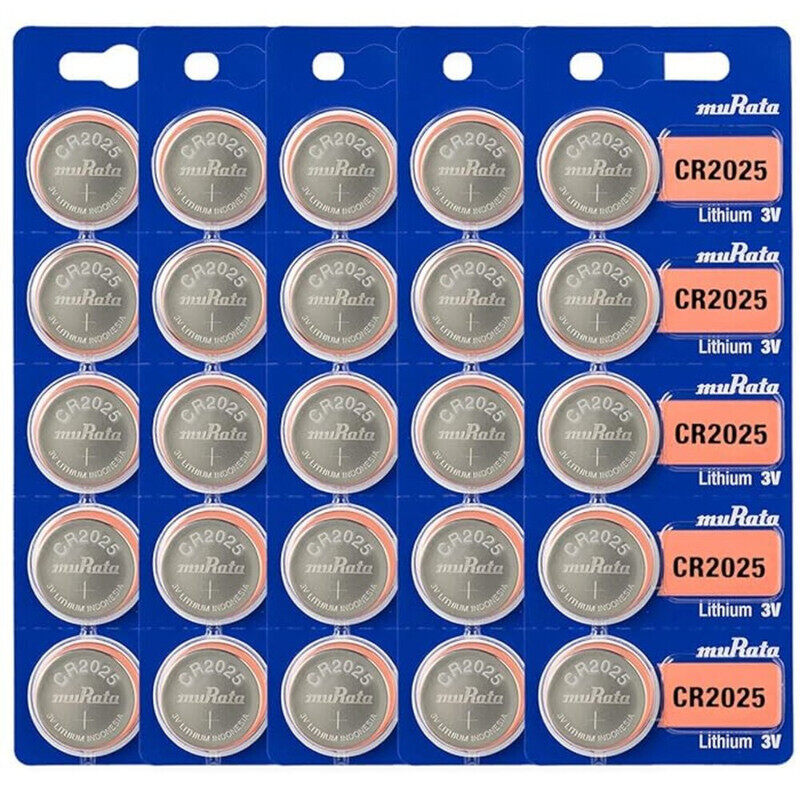 

Murata CR2025 Lithium 3V Indonesia Batteries - 25 Pieces