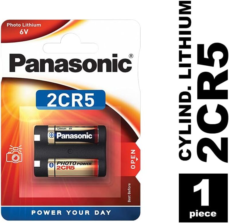 Panasonic 2CR5 Lithium 6V Battery - One Piece