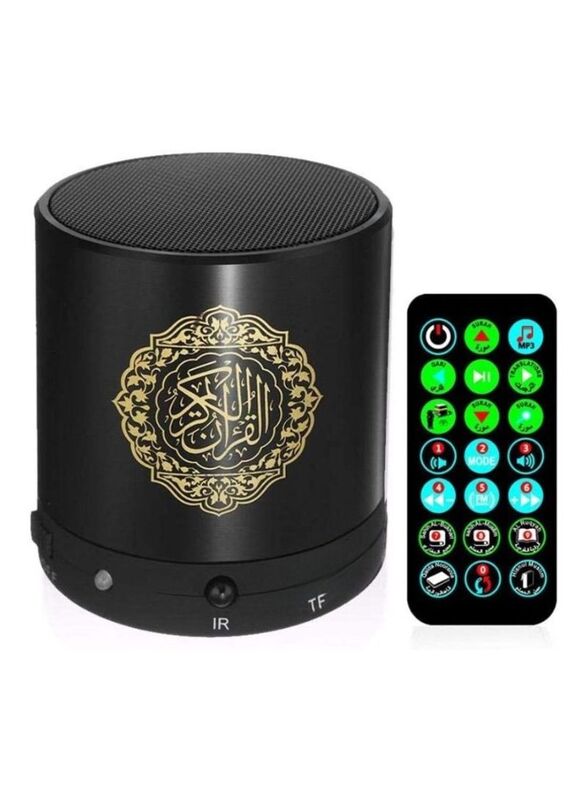 

Generic Quran Speaker with 18 Reciters + 15 Translations Micro SD Card Wireless Speaker, Black