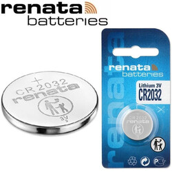 Renata CR2032 Lithium 3V Batteries - 5 Pieces